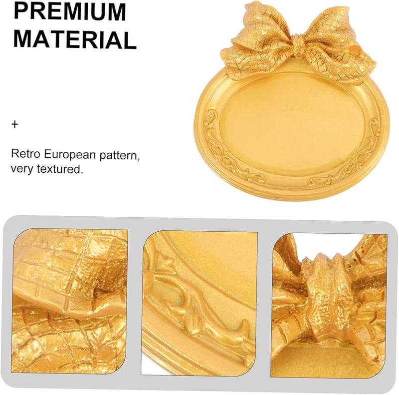 Golden Vintage Decorative Ornament Retro Desk Decor Fine Craftsmanship Polished Finish - Image 3